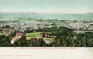 Birdseye View from University of California, Berkeley, California                                          